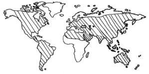 Distribution in the late Cretaceous